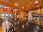 Drink Up the View - walk in to a tastefully decorated cabin
